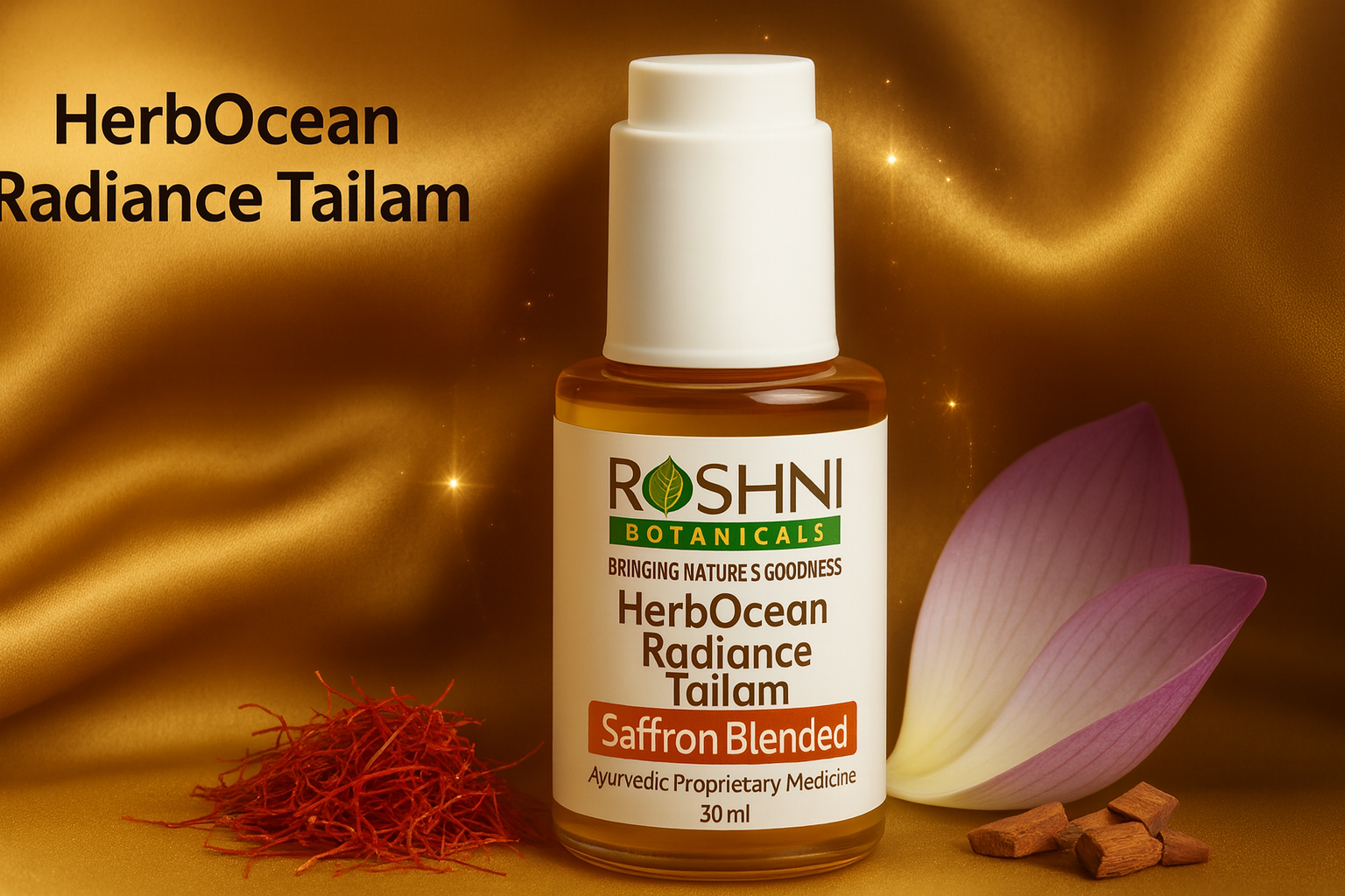 HerbOcean Radiance Tailam: The Ayurvedic Solution for Hyperpigmentation and Skin Brightening